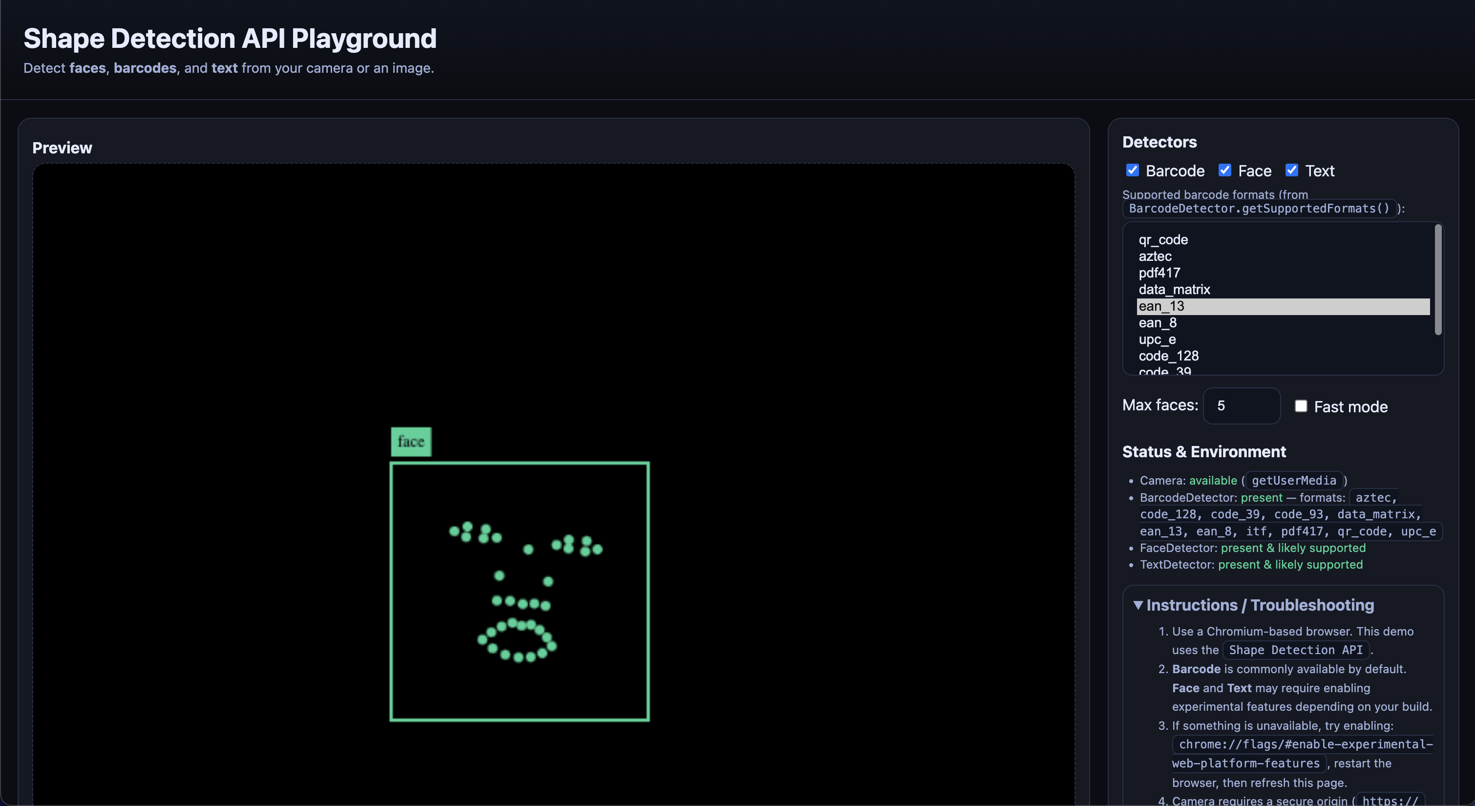 Browser Demo Screenshot